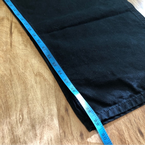 Carhartt Mens Black Denim Work Carpenter Pants Jeans 48x29.5 Dungaree Fit PICS - Picture 14 of 14